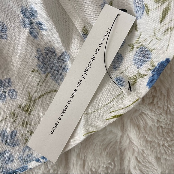 🌿|NWT| Reformation Baela Linen Dress in Clarita - Picture 9 of 14